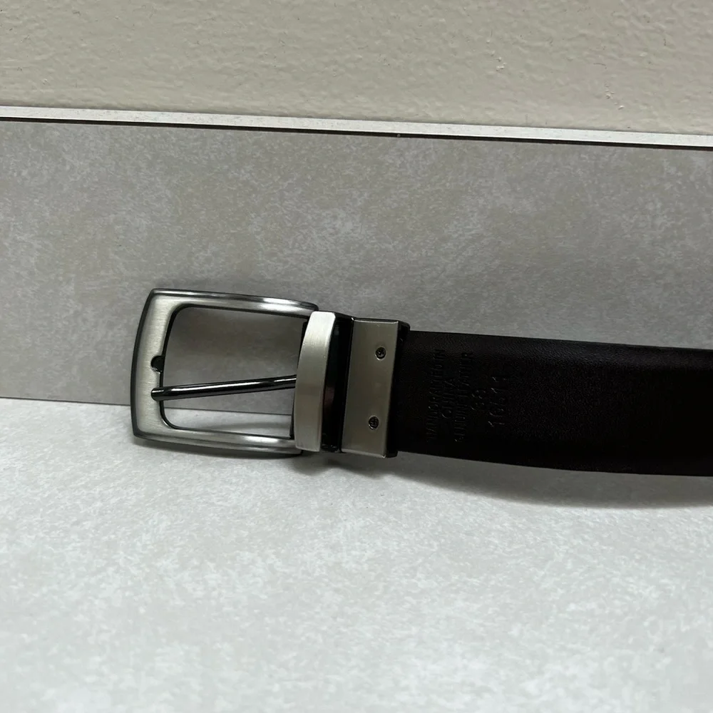 Duchamp London Reversible Brown and Black Leather Belt Size 38